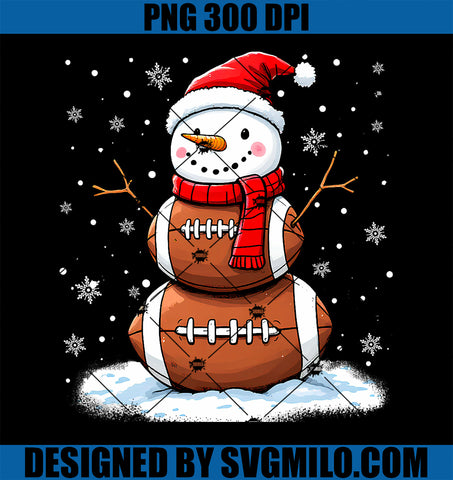 Christmas American Football Snowman Xmas Sport PNG