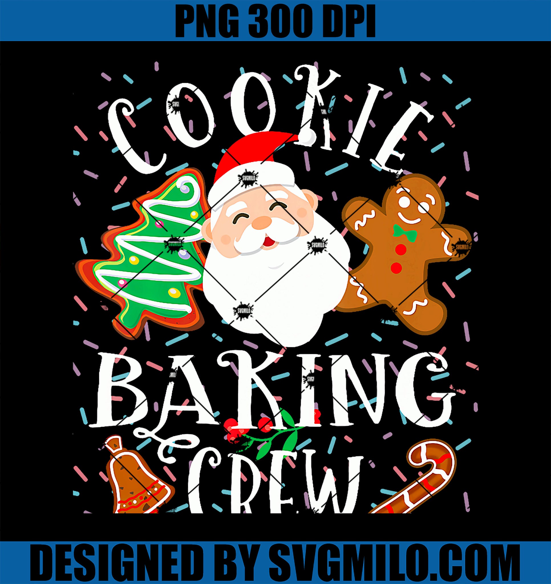 Christmas Cookie Baking Crew PNG, Cookie Crew Family Christmas PNG