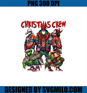 Christmas Crew PNG, Santa Grinch PNG