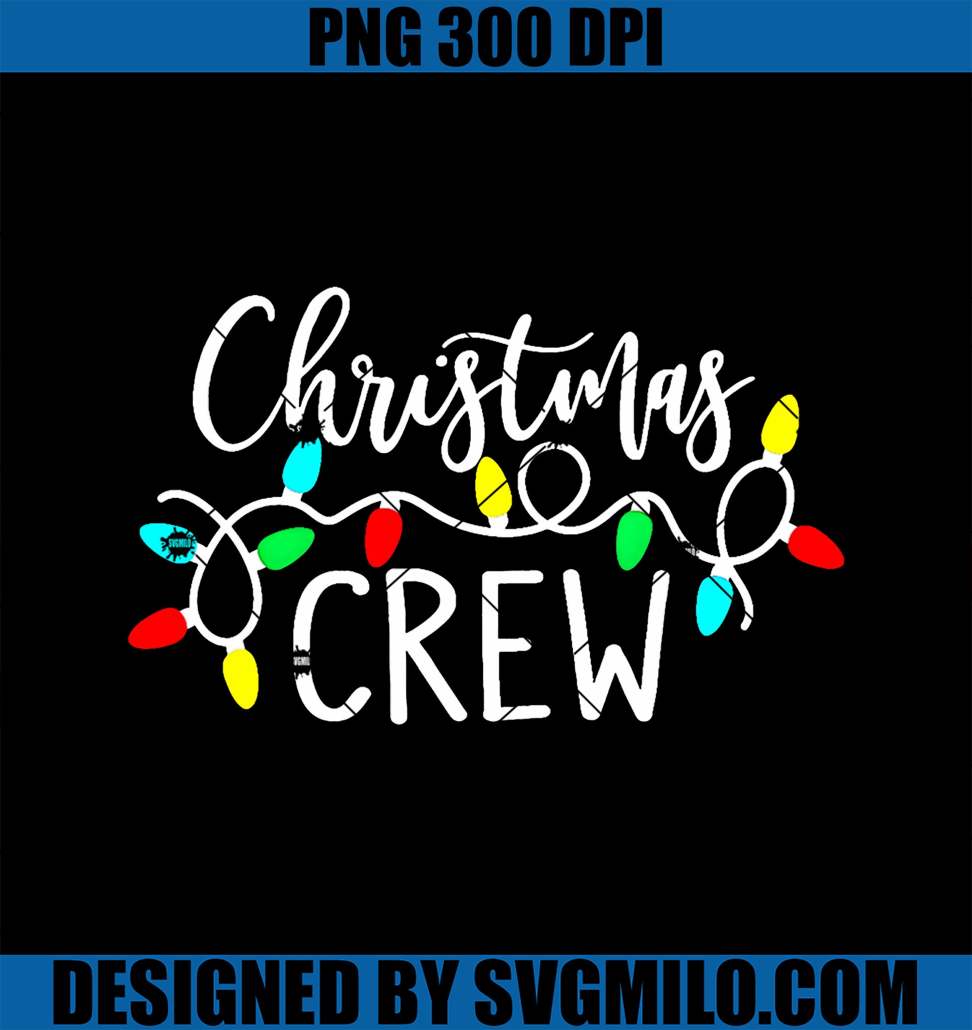 Christmas Crew Xmas Lights Pajama Happy Holiday PNG