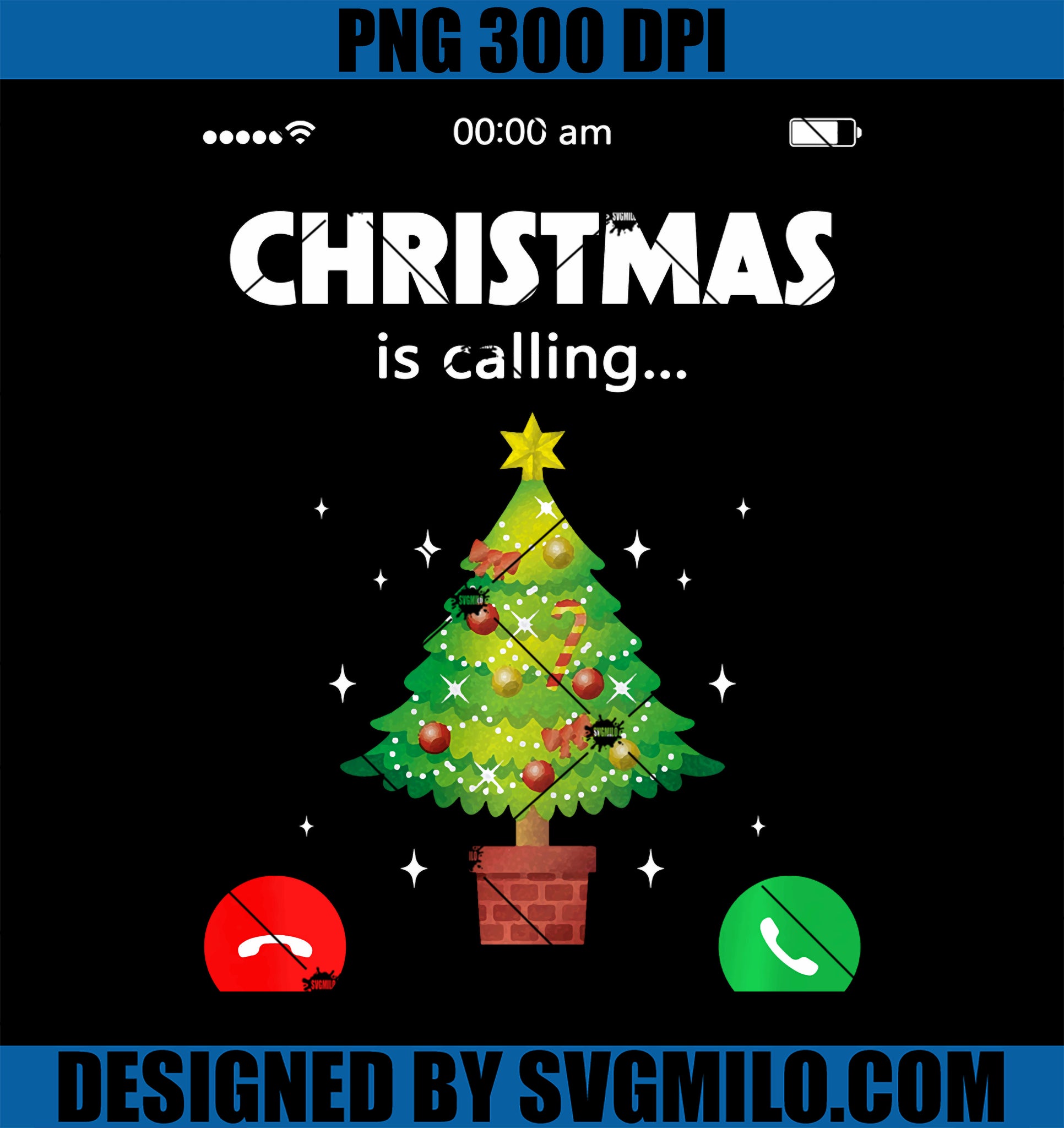 Christmas Is Calling Christmas PNG, Funny X-Mas Tree Ugly PNG