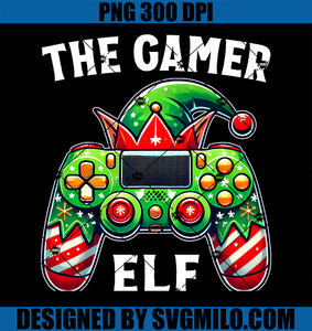 Christmas The Gamer Elf Video Gaming PNG