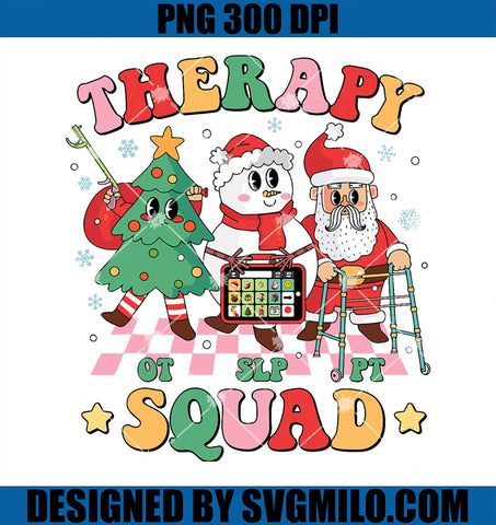 Christmas Therapy Squad PNG, SLP OT PT Occupational Therapy Team PNG