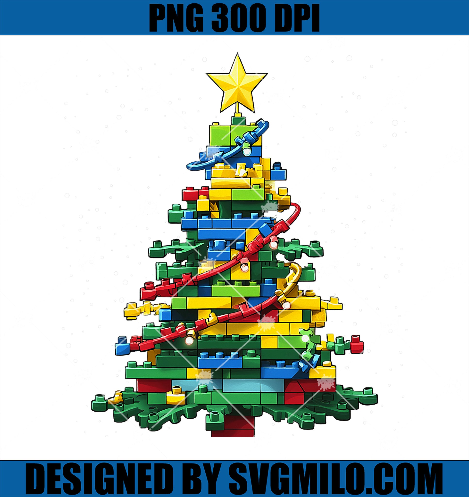 Christmas Tree Block Brick Building Xmas Master Builder PNG