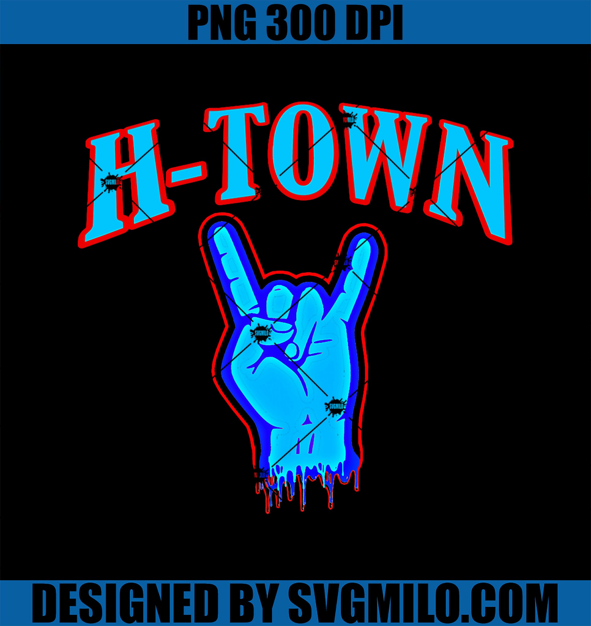 Classic Houston H-Town PNG, Hand Sign For Sport Fans Of Houston PNG