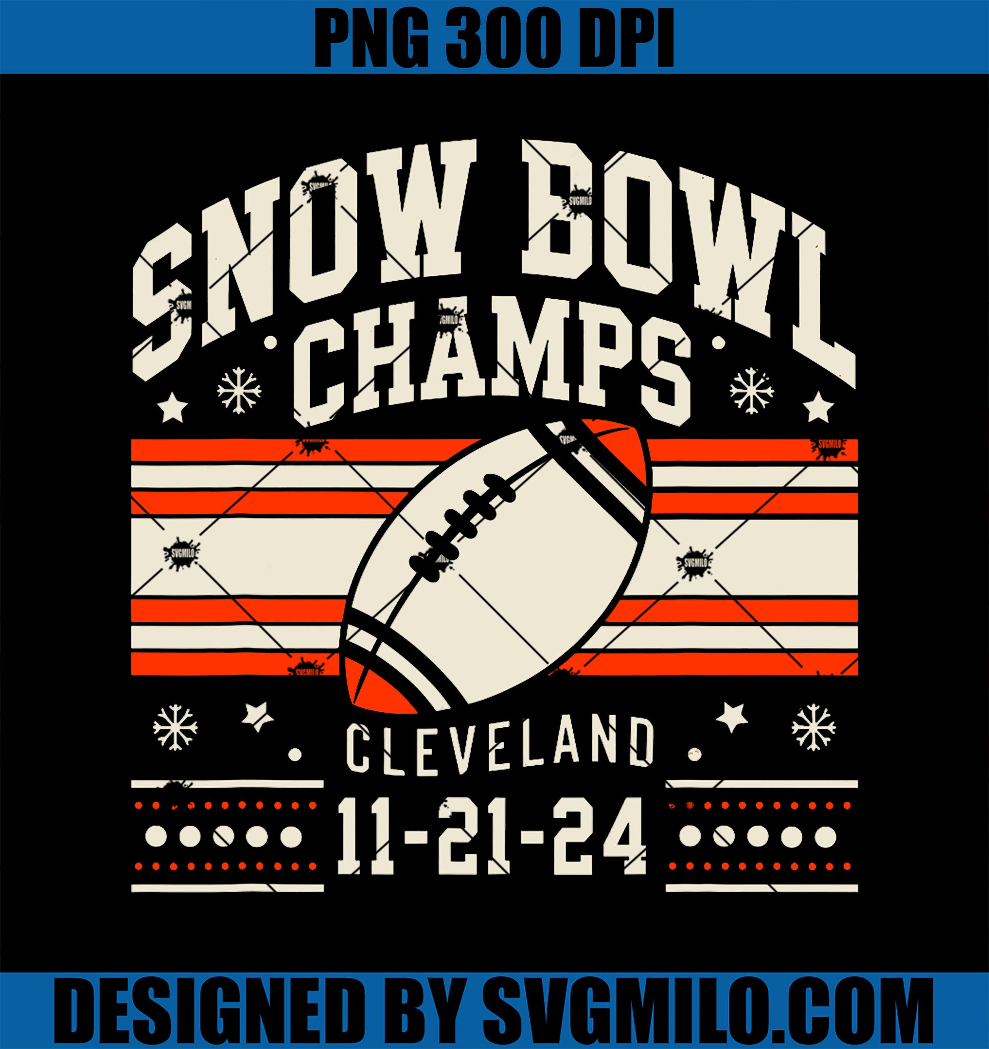 Cleveland Snow Bowl Champs Vintage PNG