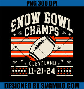 Cleveland Snow Bowl Champs Vintage PNG