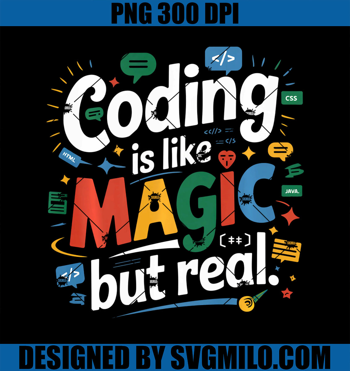 CodingIsLikeMagicPNG_FunnyProgrammerGeekPresentIdeaPNGcopy_1200x1200 ...