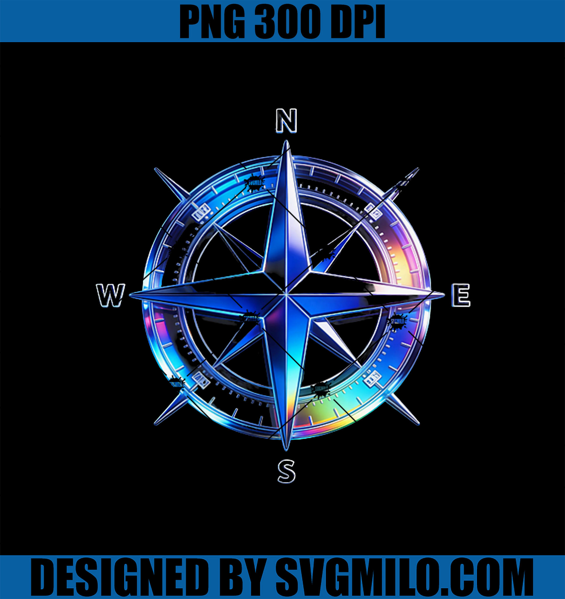 Cool Design PNG, Compass Modern PNG