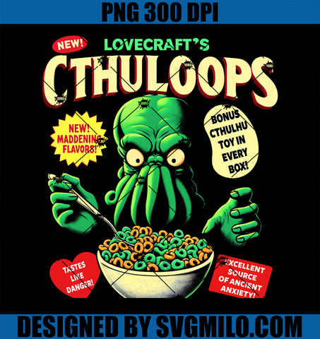 Cthuloops Cereal Parody PNG, Cthuloops PNG