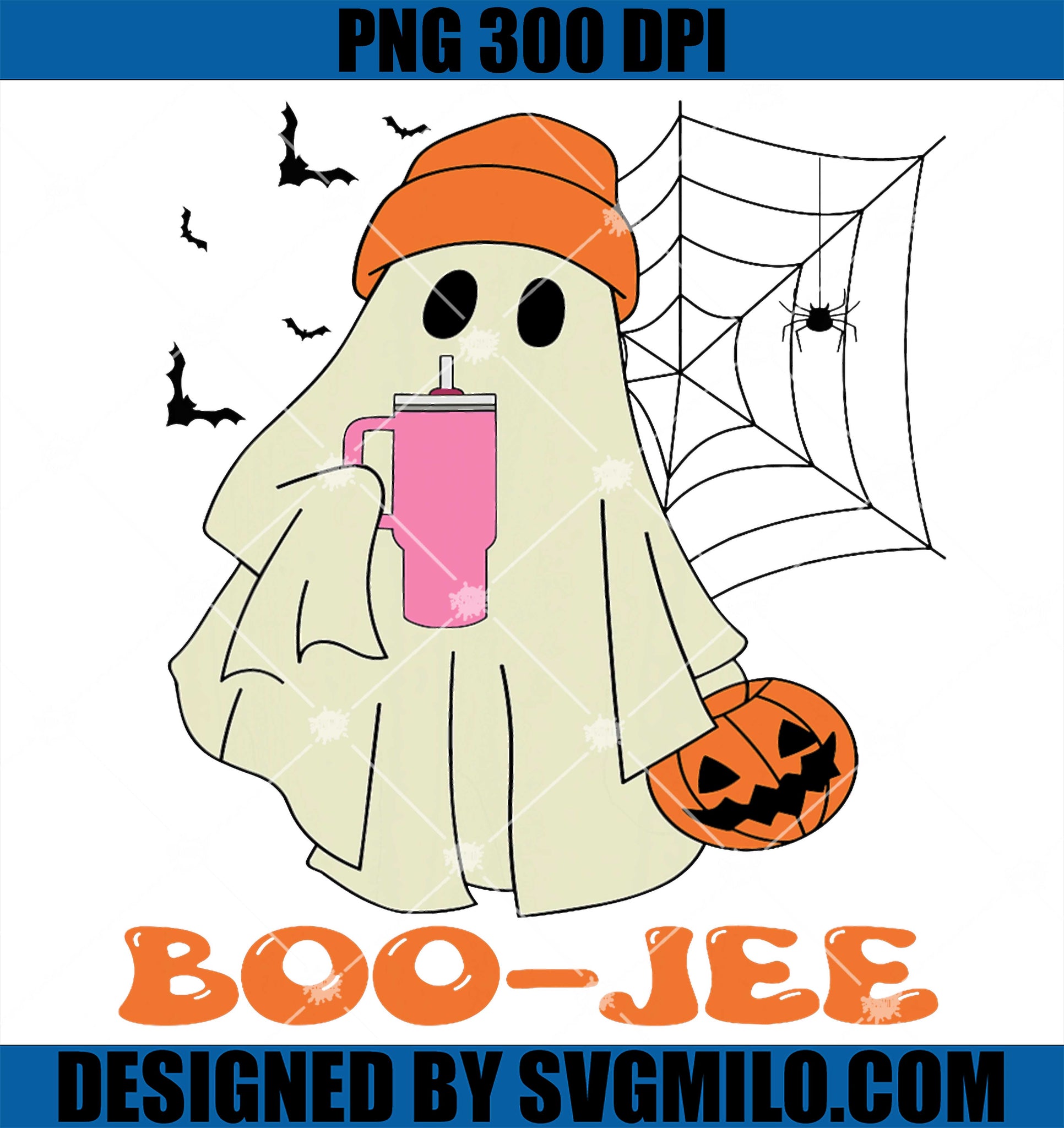 Cute Ghost Halloween PNG, Spooky Season Boujee Boo-Jee PNG