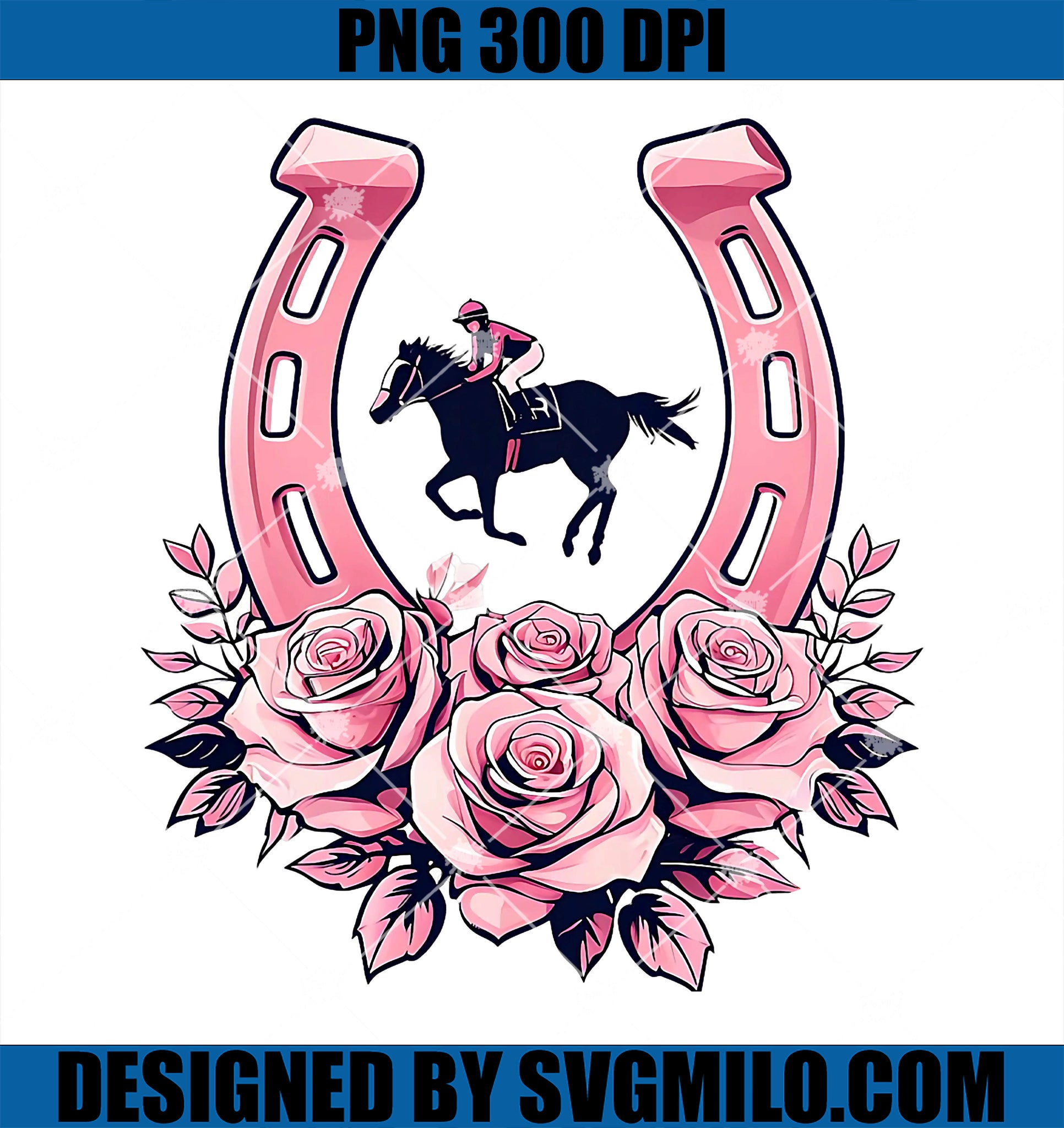 Cute Horse Racing PNG, Roses ky 151st Derby Horse Party PNG