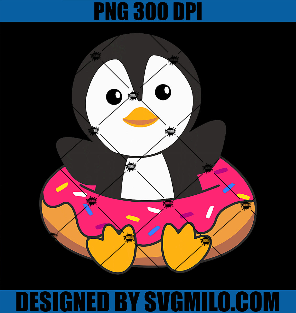 CutePenguinFunnyAnimalsInDonutSweetPNG_PastryPenguinsPNGcopy_1200x1200 ...