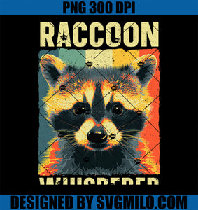 Cute Raccoon Whisperer PNG, Racoon Lover Raccoon PNG