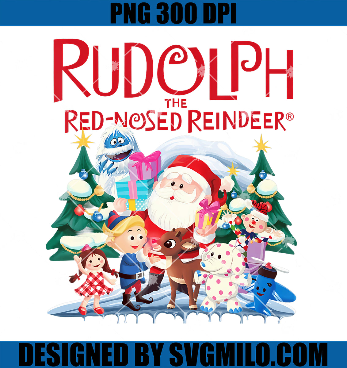 CuteRudolphTheRedNosedReindeerChristmasSpecialXmasPNGcopy_c01b2383-7905 ...