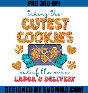 Cutest Cookies Labor and Delivery Christmas Holiday Party PNG