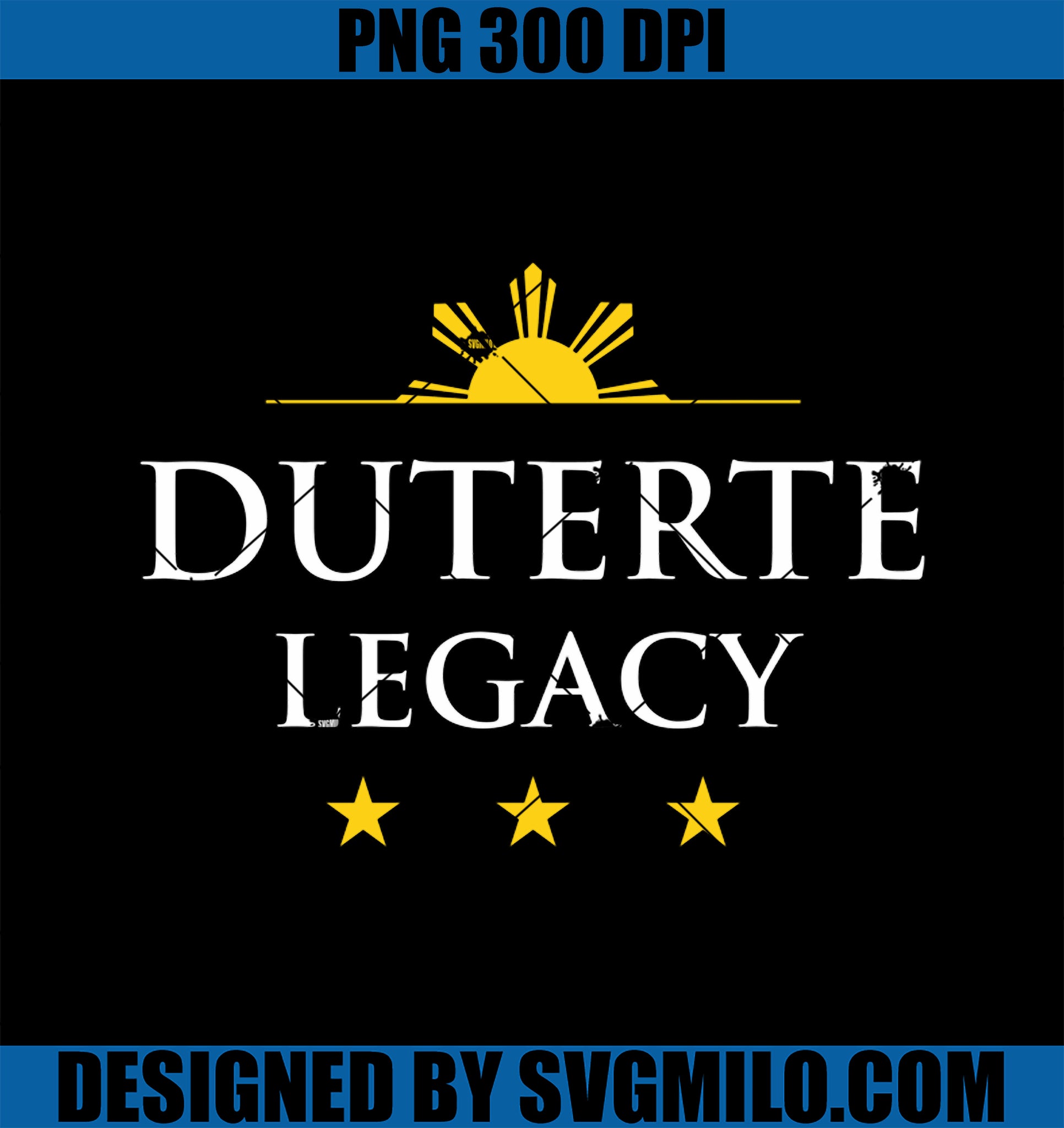 DUTERTE Legacy PNG, Official Merch Pullover PNG