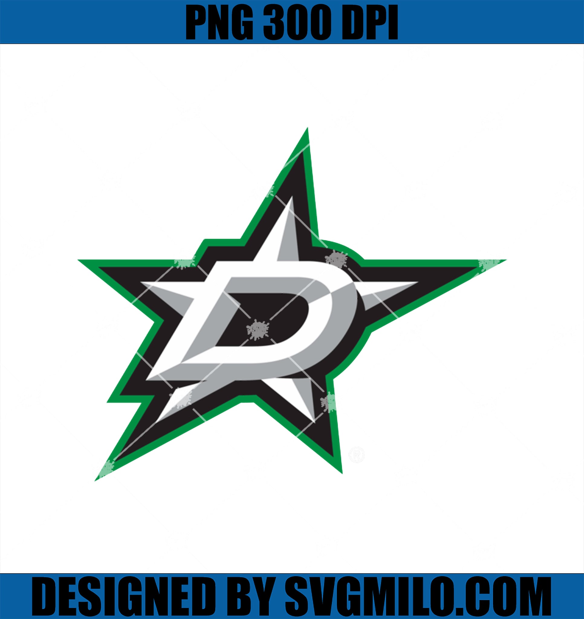 Dallas Stars Icon Black Officially Licensed PNG