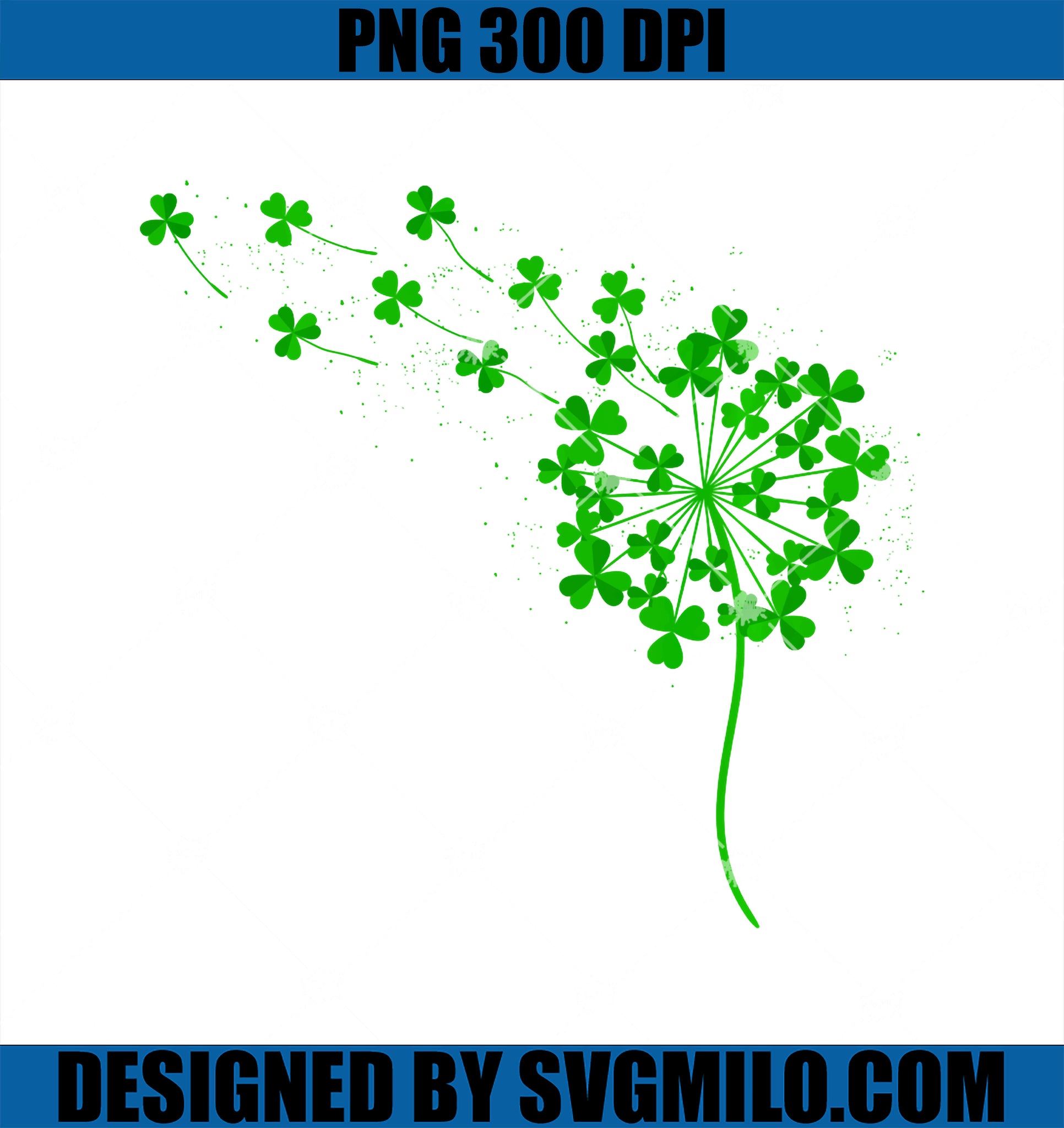 Dandelion St Patrick_s Day Irish Shamrock Dandelion Flower PNG