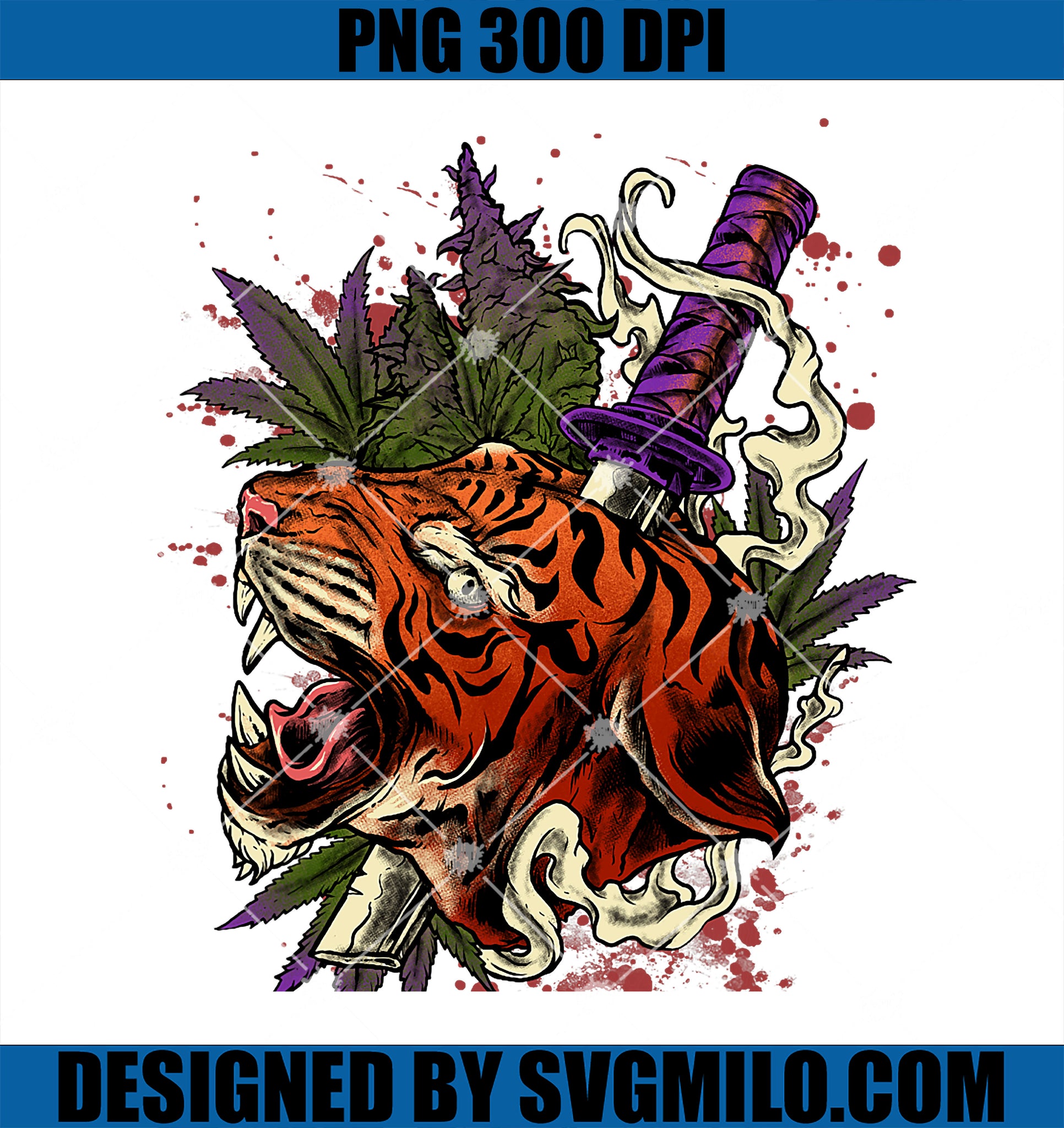 Dead Tiger Smoke  Marijuana Cannabis Weed  Stoner PNG