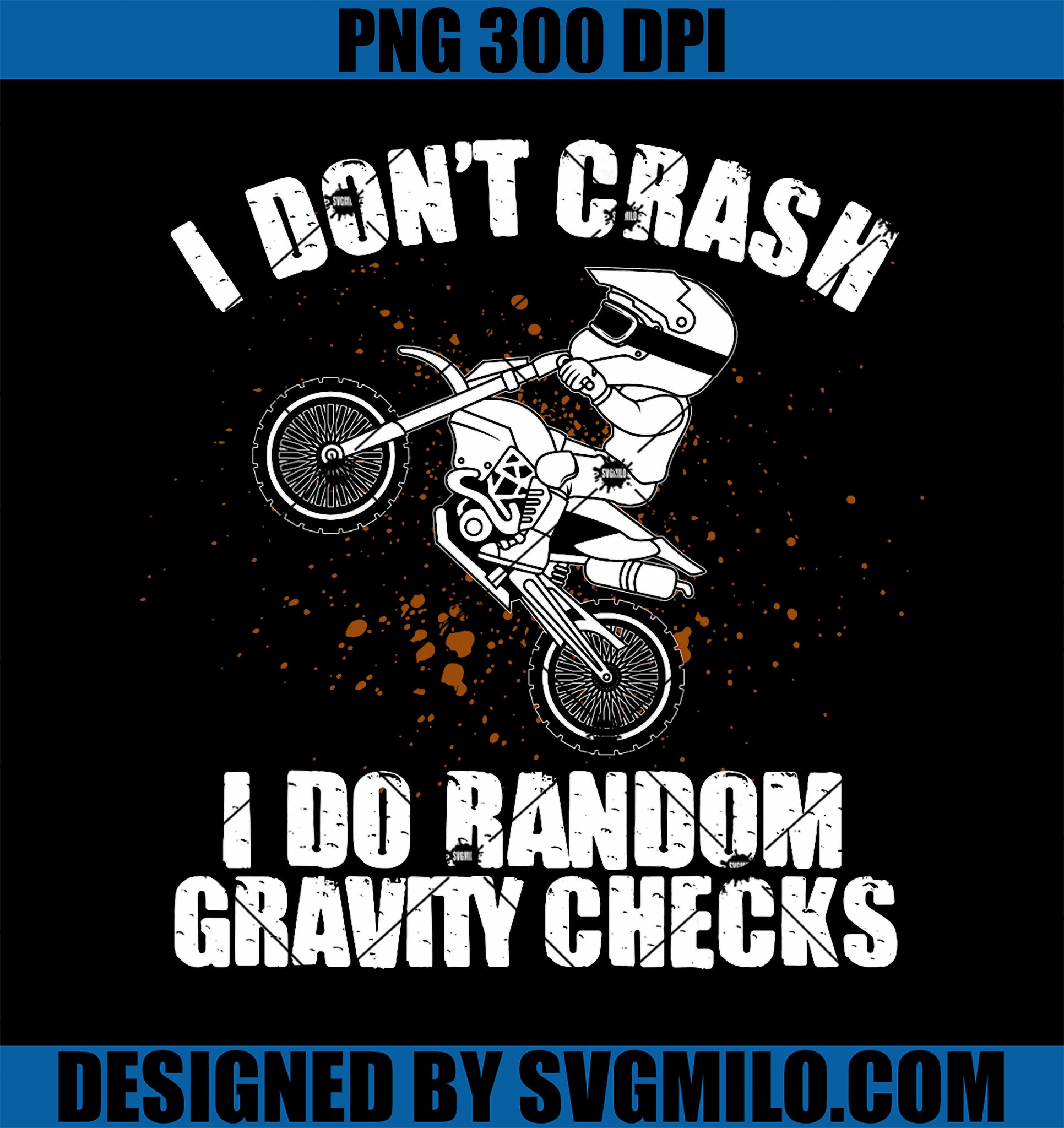 Dirt Bike Art For Boys Girls Motocross Dirt Bike Rider PNG