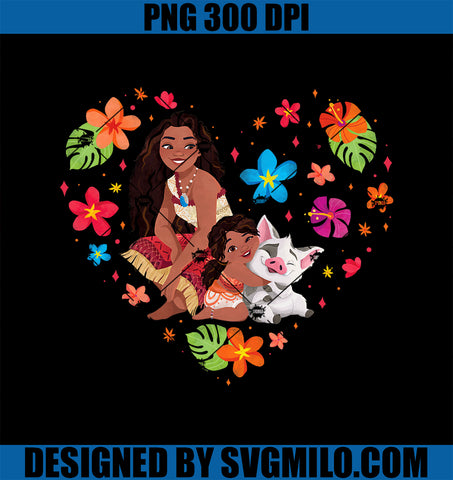 Disney Moana 2 PNG, Moana Simea and Pua Tropical Heart Sisters PNG