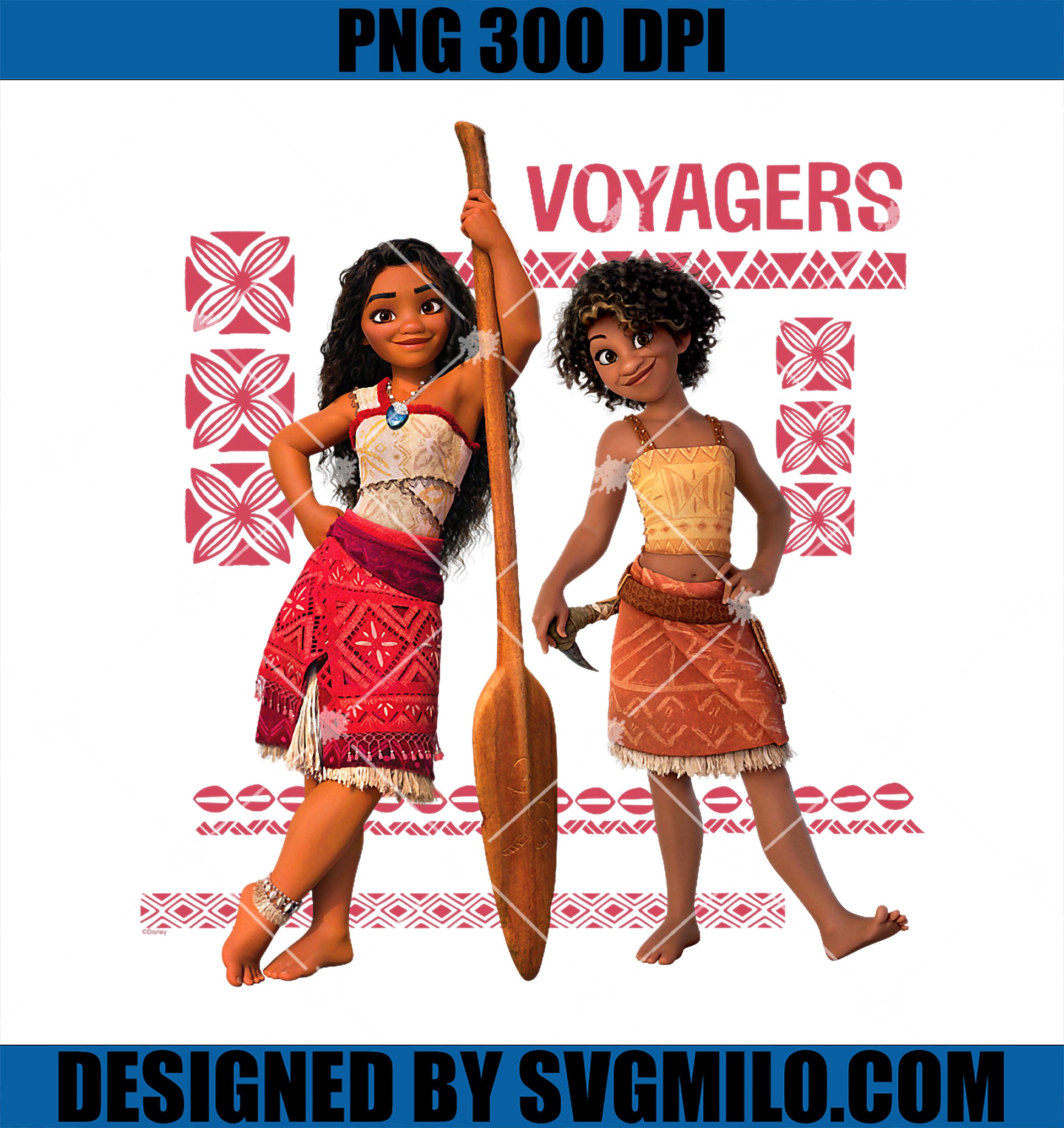 Disney Moana 2  PNG, Moana and Loto Voyagers PNG