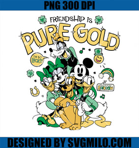 Disney St. Patrick’s Day PNG, Friendship is Pure Gold Best Friend PNG