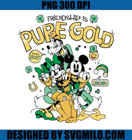 Disney St. Patrick’s Day PNG, Friendship is Pure Gold Best Friend PNG