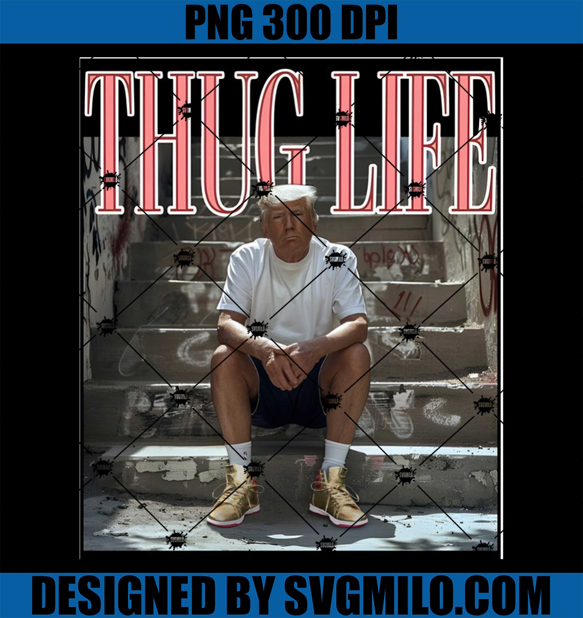 Donald Trump Thug Life PNG, Viral Thug Life Trump PNG