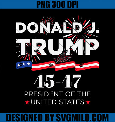 Donald J. Trump 45 47 President Inauguration Day 2025 PNG