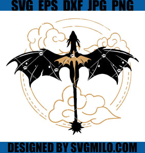 Dragon Fourth Wing SVG