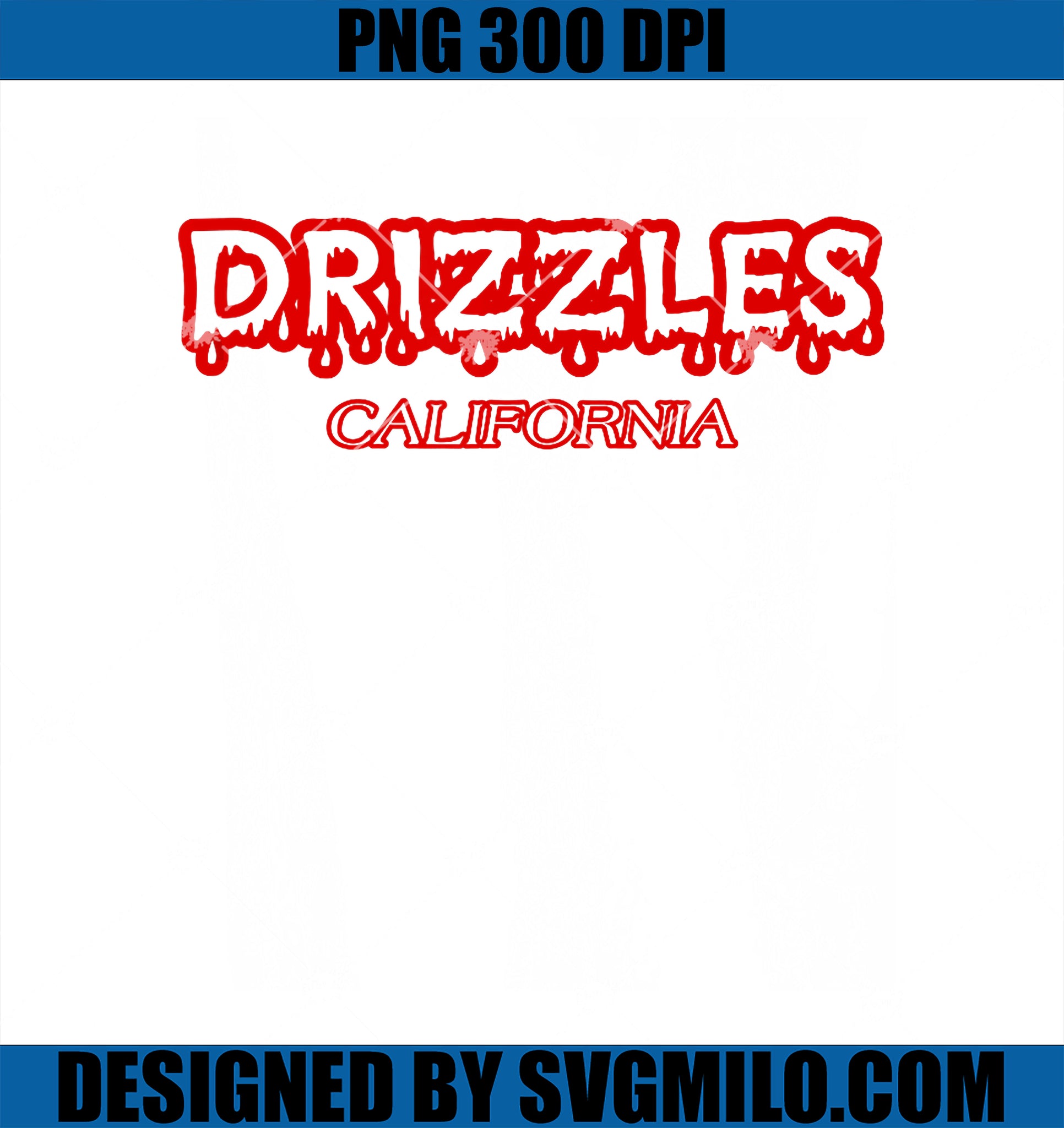 Drizzles PNG, Red Drippy Logo PNG