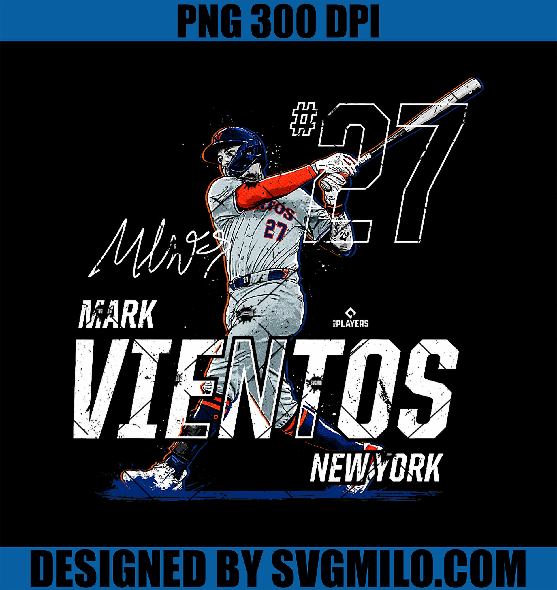 Dynamic Pose Mark Vientos New York Baseball MLBPA PNG