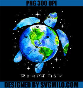 Earth Day 2025 PNG, Restore Earth Sea Turtle Art Save The Planet PNG