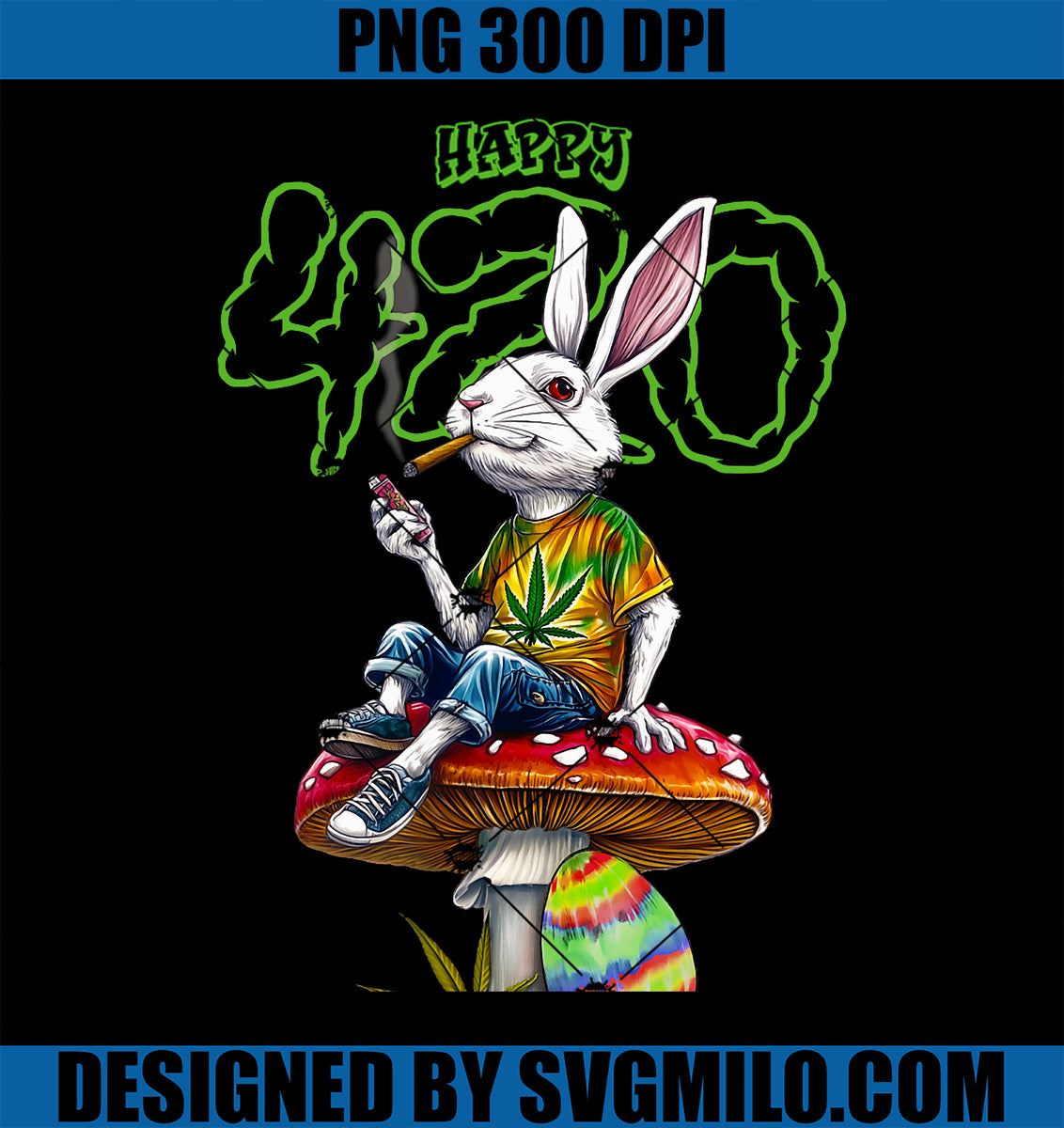 EasterBunnySmokingWeedHappy420PNG_PotMarijuanaRabbitPNGcopy_1200x1200 ...
