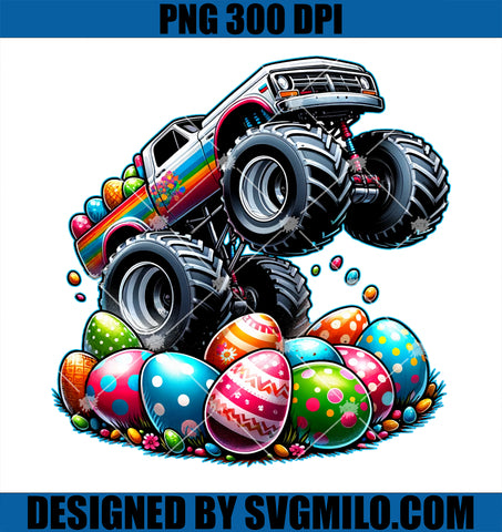 Easter Monster Truck PNG, Bunny Ears PNG