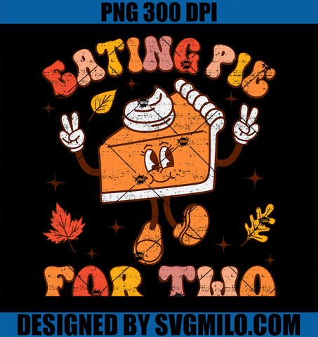 Eating Pie For Two Thanksgiving Pregnancy Announcement PNG