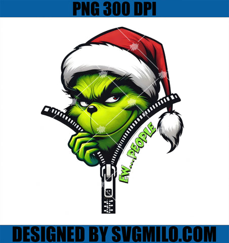 Ew People Greenmas Christmas PNG, Santa Grinch Christmas PNG