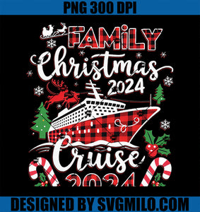 Family Christmas Pajamas Matching Sets Christmas Cruise 2024 PNG