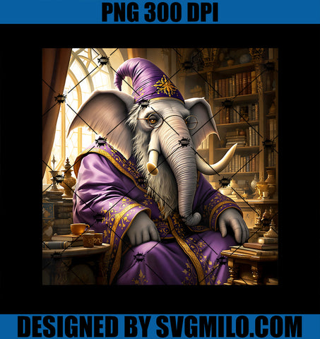 Fantasy Old Elephant PNG, Wizard PNG
