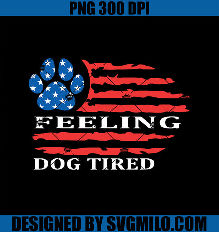 Feeling Dog Tired PNG, Funny Dog Lovers PNG