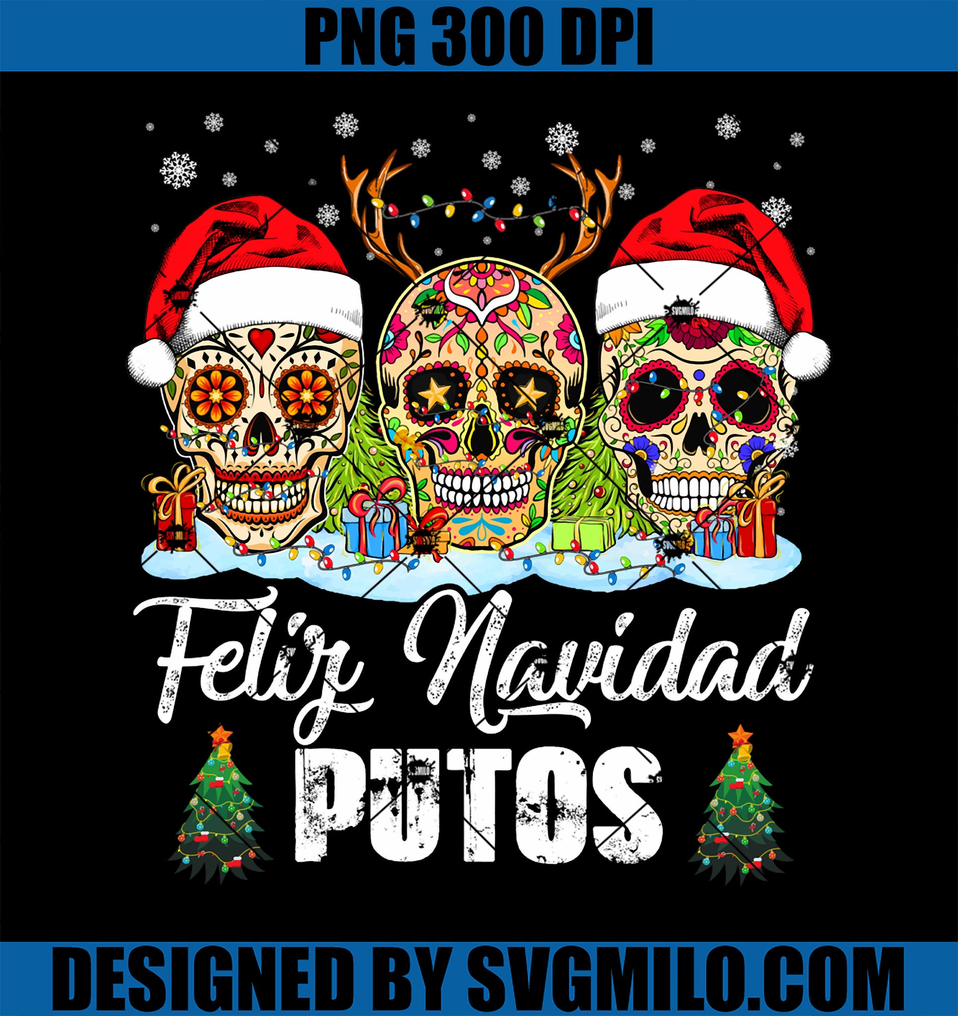 Feliz Navidad Putos Christmas PNG