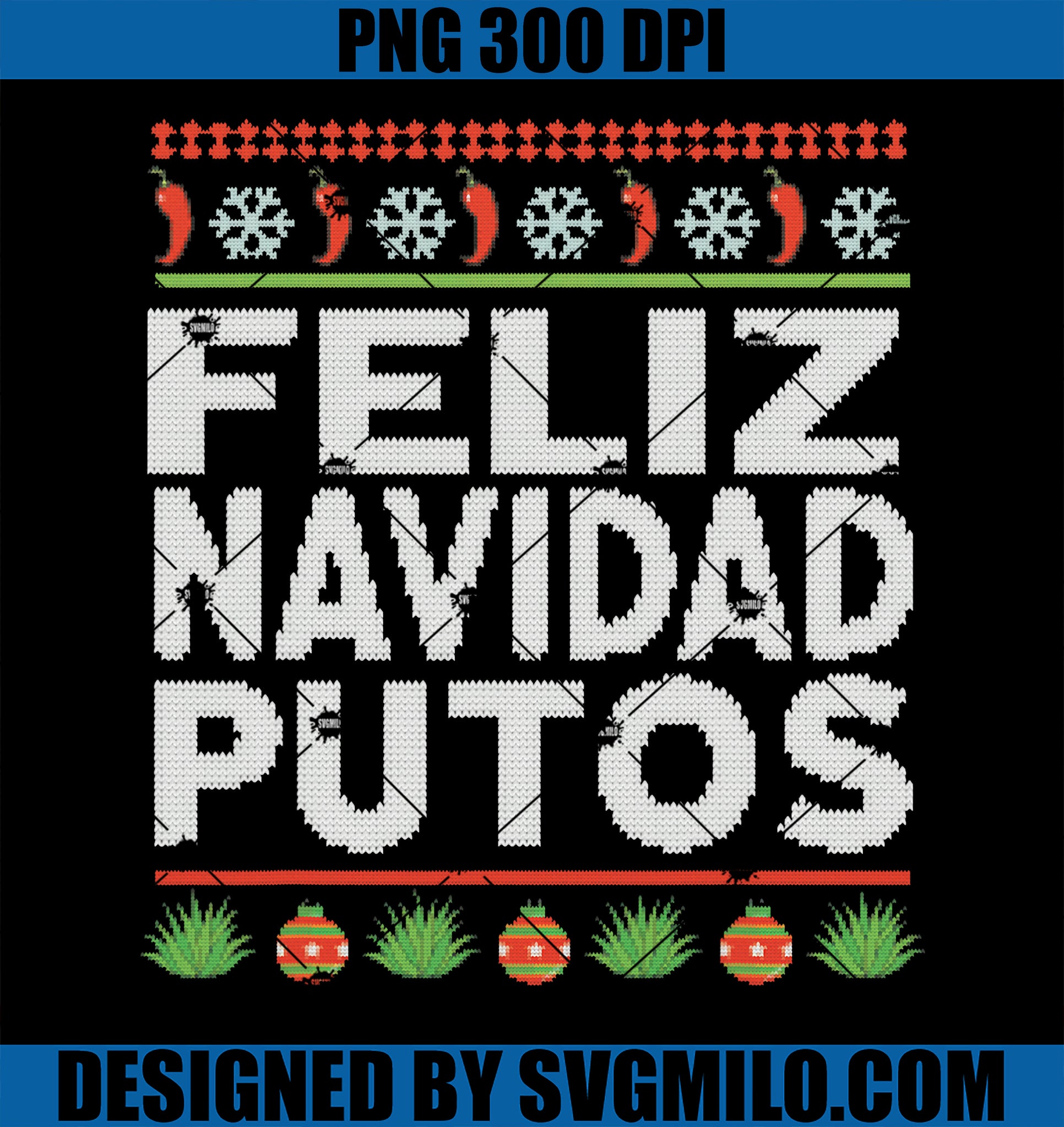 Feliz Navidad Putos Mexican Merry Christmas PNG