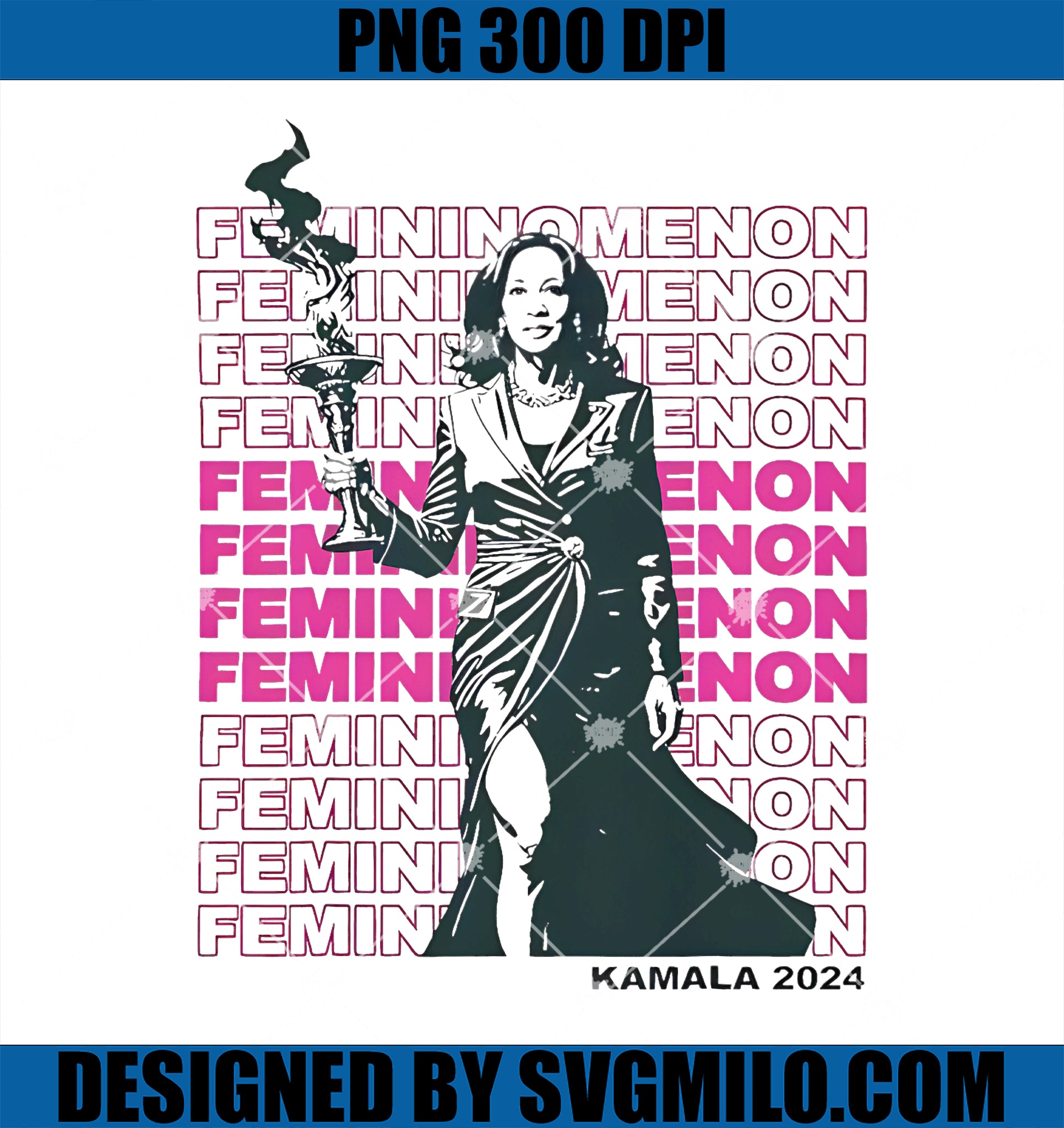 Femininomenon Kamala Harris 2024 PNG