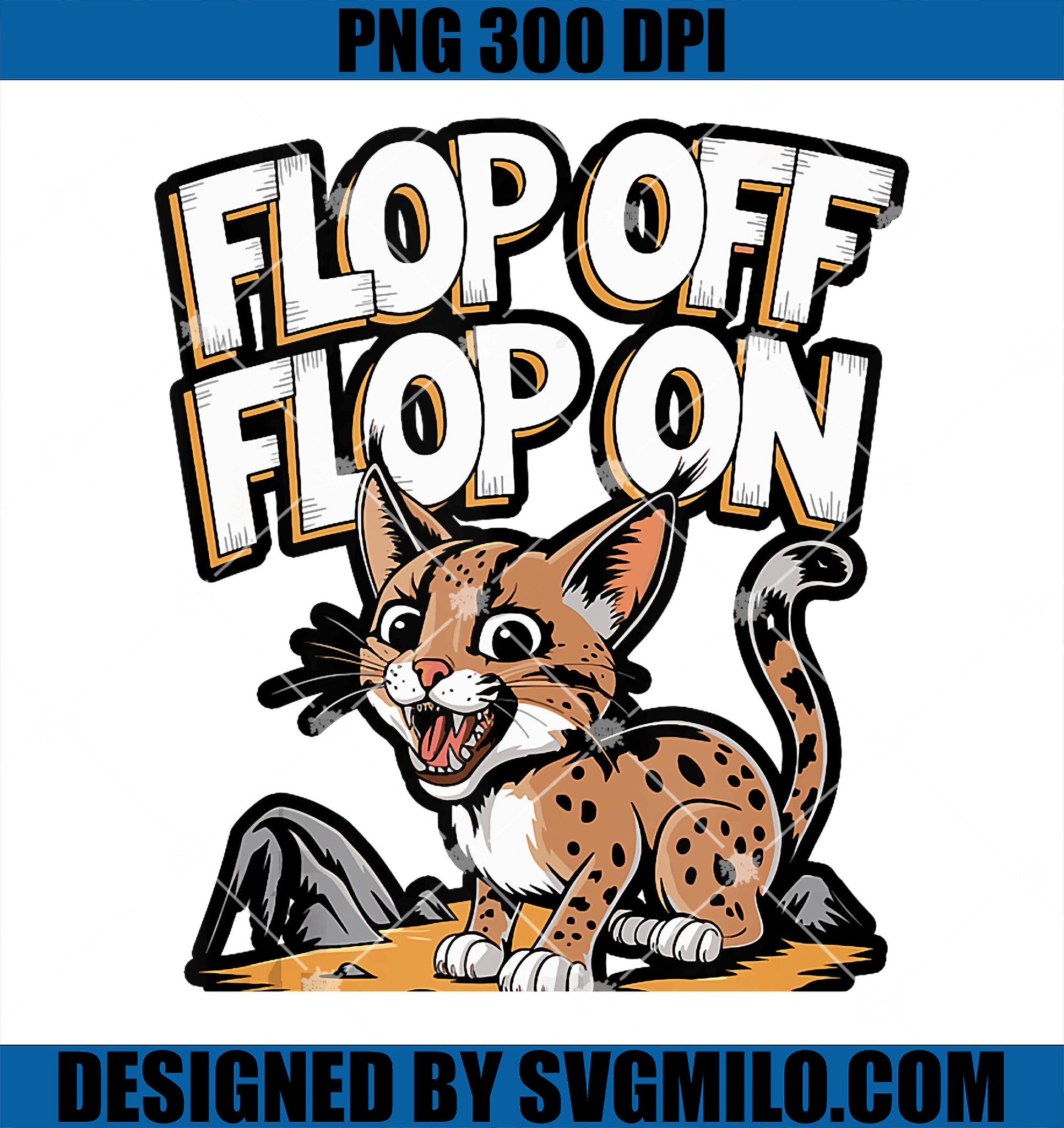 Flop Off Flop Off PNG, Caracal Cat Big Floppa PNG
