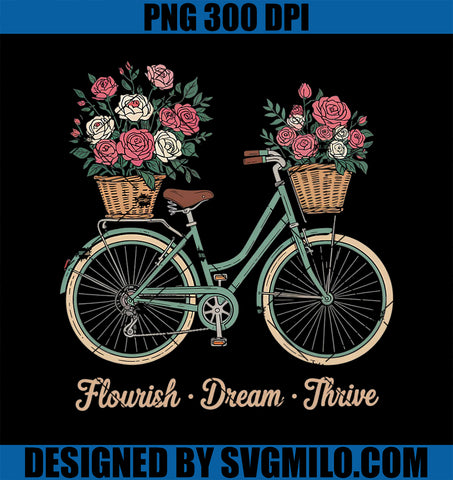 Flourish Dream Thrive PNG, Floral PNG