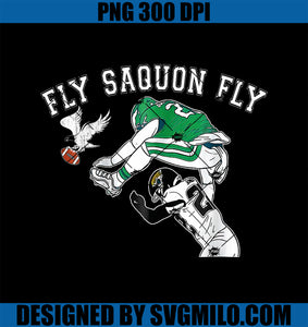 Fly Saquon Fly Eagles Barkley The Reverse Hurdle 2024 PNG