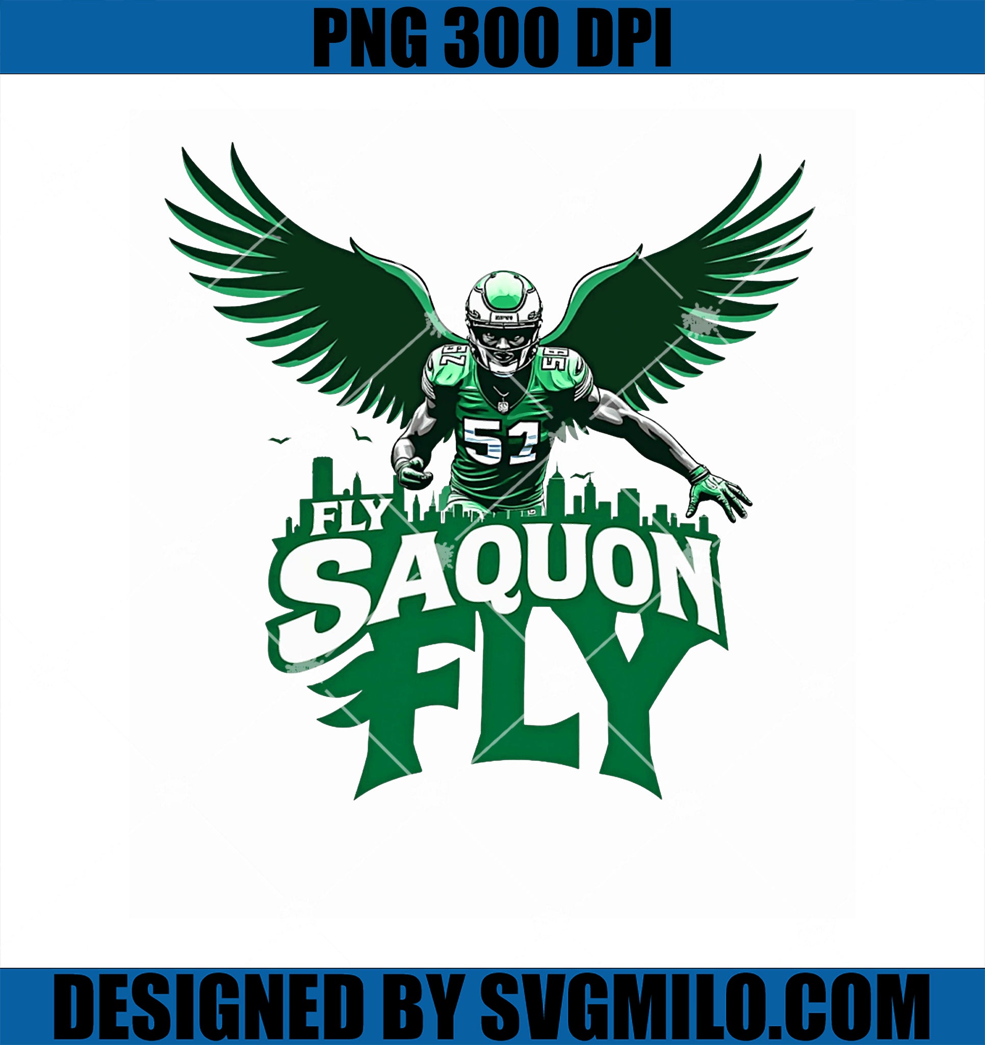 Fly Saquon Tee Vintage Eagles Barkley Jumping Play PNG