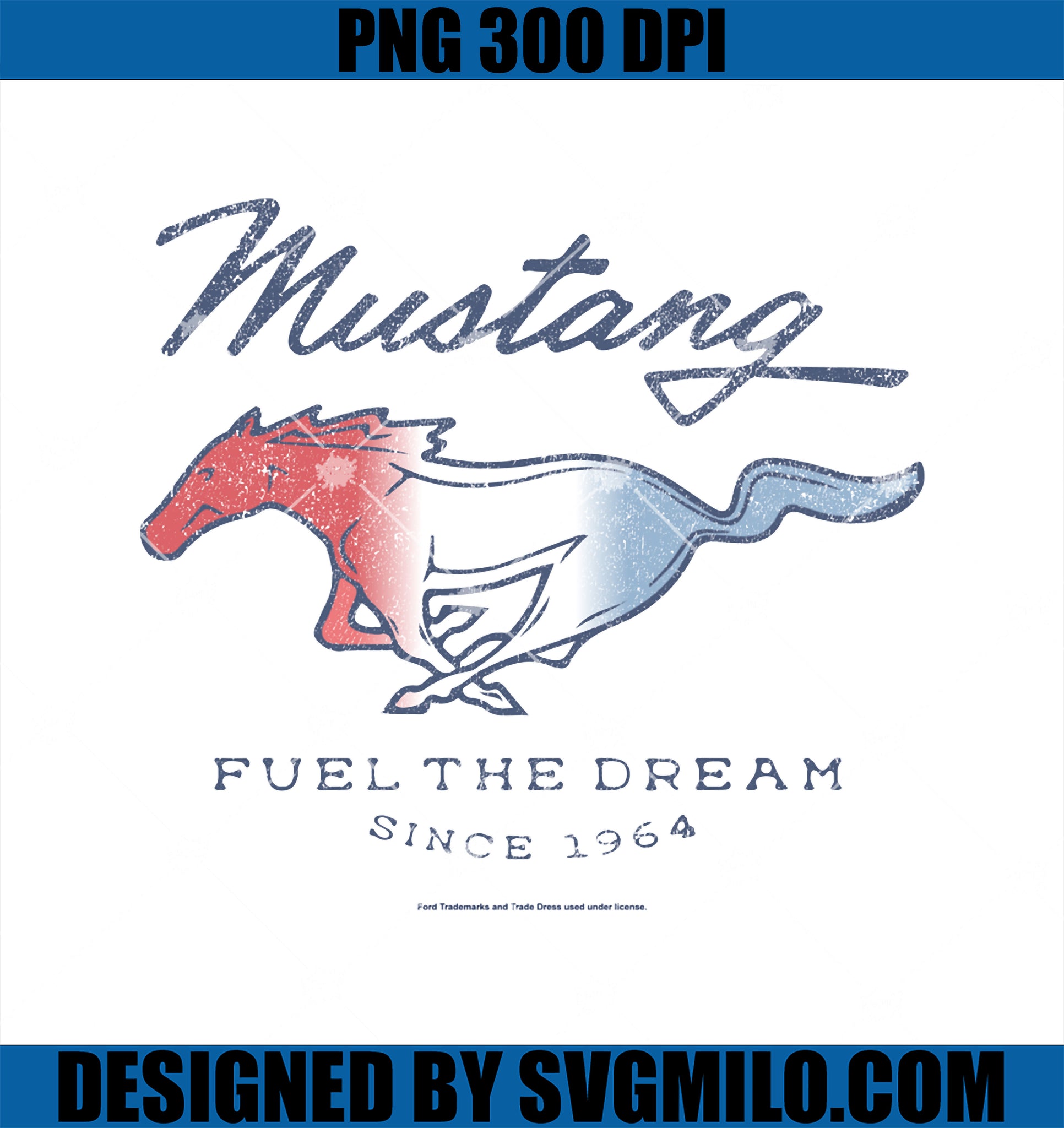 Ford - Mustang Fuel The Dream Since 1964 Horse Logo PNG